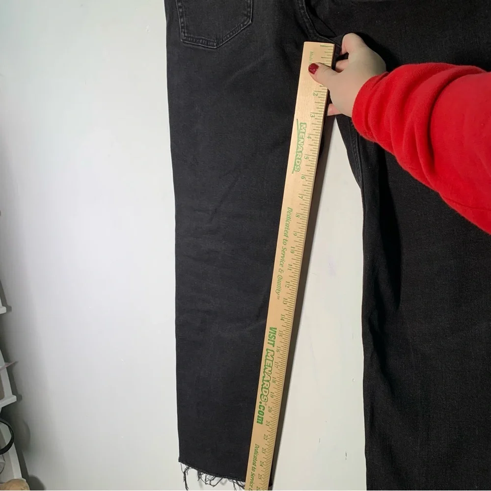 ZARA K BLACK JEANS WITH HEARTS ON THE SIZE SIZE 10 raw hem skinny - Picture 13 of 14